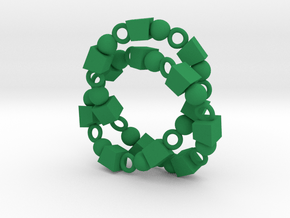 3p Knot in Green Smooth Versatile Plastic
