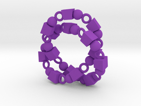 3p Knot in Purple Smooth Versatile Plastic