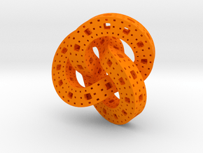 Menger Knot in Orange Smooth Versatile Plastic