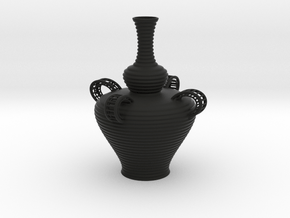 Vase RB1916 in Black Smooth PA12