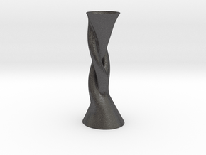 Vase Hlx1640 in Dark Gray PA12 Glass Beads
