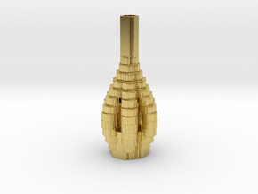 Vase 13443 in Polished Brass (Interlocking Parts)