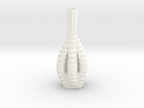 Vase 13443 in White Smooth Versatile Plastic