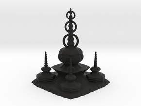 Pagoda in Black Smooth Versatile Plastic