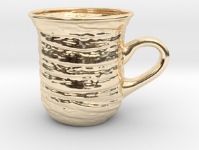 Decorative Mug in 9K Yellow Gold 