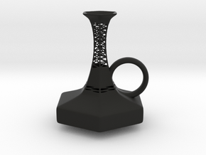 Vase 948RFL in Black Smooth PA12