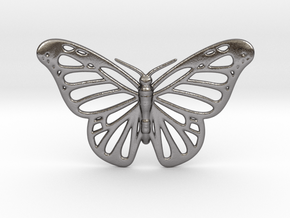 Butterfly Pendant in Processed Stainless Steel 316L (BJT)
