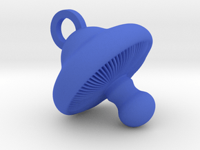 Little Mushroom Pendant in Blue Smooth Versatile Plastic