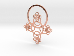 Phi Pendant in Polished Copper