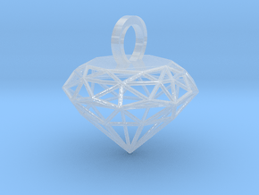 Wire Diamond Pendant in Accura 60