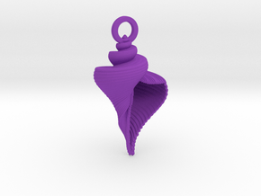 Shell Pendant in Purple Smooth Versatile Plastic