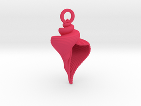 Shell Pendant in Pink Smooth Versatile Plastic