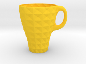 Decorative Mug in Yellow Smooth Versatile Plastic