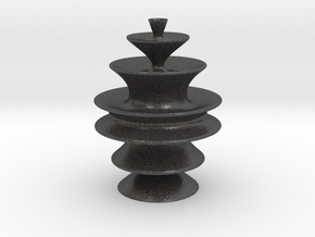 Vase T021 Redux in Dark Gray PA12 Glass Beads