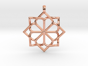 8p Star Pendant in Polished Copper