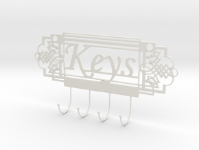 Keys Holder in White Natural TPE (SLS)