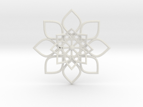 Hypatia's Flower Pendant in White Natural TPE (SLS)