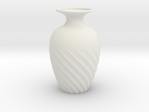 Vase 1033M in White Natural TPE (SLS)