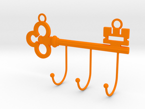Key Hanger in Orange Smooth Versatile Plastic