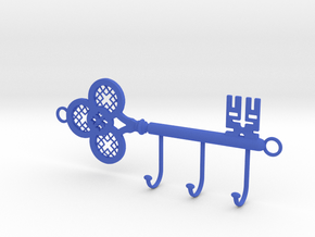 Key Hanger in Blue Smooth Versatile Plastic