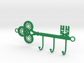 Key Hanger in Green Smooth Versatile Plastic