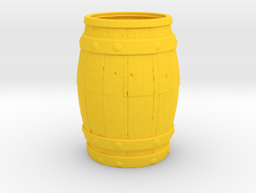 Barrel Toothpick Holder in Yellow Smooth Versatile Plastic