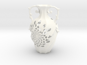 Vase 175019 in White Smooth Versatile Plastic