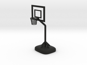 Little Basketball Basket in Black Smooth Versatile Plastic