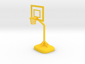 Little Basketball Basket in Yellow Smooth Versatile Plastic