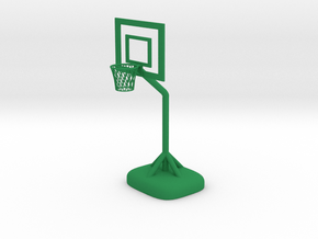 Little Basketball Basket in Green Smooth Versatile Plastic
