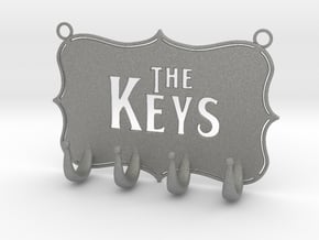 Key Hanger in Gray PA12 Glass Beads