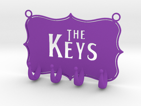 Key Hanger in Purple Smooth Versatile Plastic