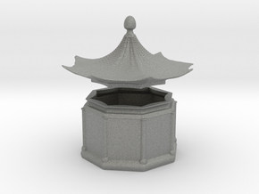 Pagoda Box in Gray PA12 Glass Beads