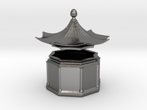Pagoda Box in Processed Stainless Steel 316L (BJT)