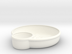 Olives Dish in White Smooth Versatile Plastic