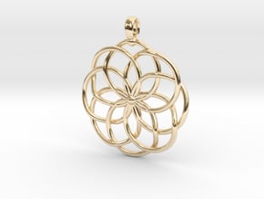 8Kn Pendant in 9K Yellow Gold 
