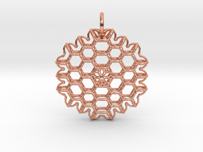 Hexapendant in Polished Copper