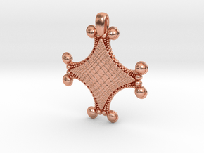 Fractal Pendant Order 4 in Natural Copper