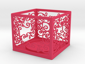 Tealight Holder in Pink Smooth Versatile Plastic