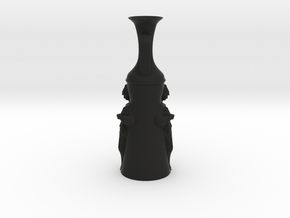 Athena Vase in Black Smooth PA12
