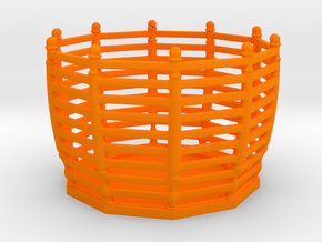 Tealight Holder in Orange Smooth Versatile Plastic