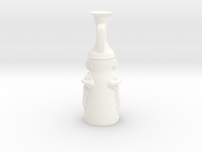 Athena Vase in White Smooth Versatile Plastic