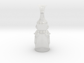 Athena Vase in Clear Ultra Fine Detail Plastic