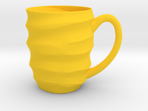 Decorative Mug in Yellow Smooth Versatile Plastic