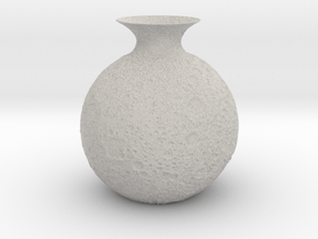 Moon Vase in Matte High Definition Full Color
