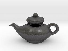 Decorative Teapot in Dark Gray PA12 Glass Beads