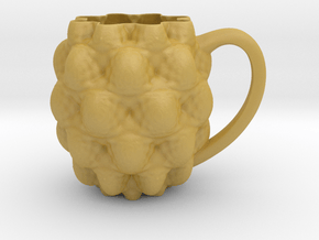 Decorative Mug in Tan Fine Detail Plastic