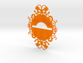 Keys Hanger in Orange Smooth Versatile Plastic