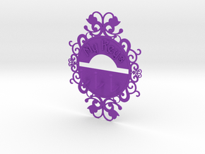 Keys Hanger in Purple Smooth Versatile Plastic