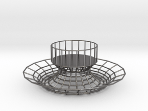 Tealight Holder in Processed Stainless Steel 316L (BJT)